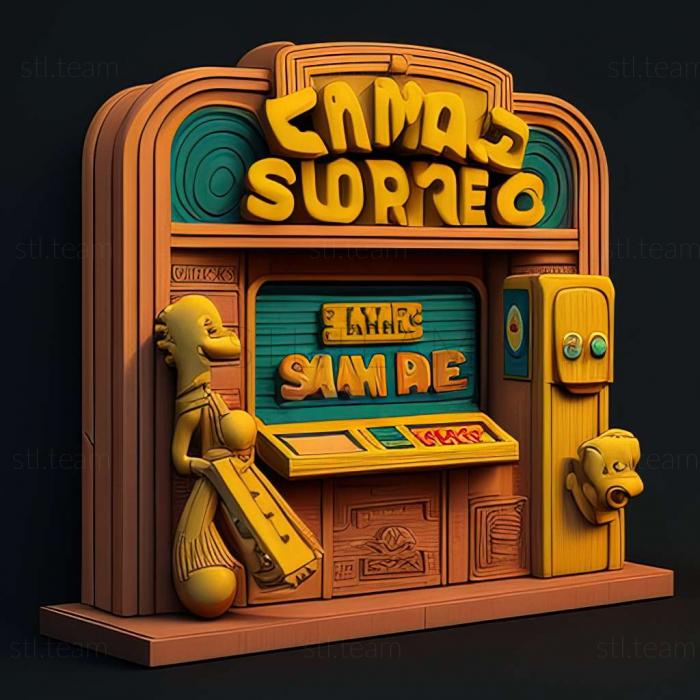 3D model The Simpsons Arcade Game game (STL)